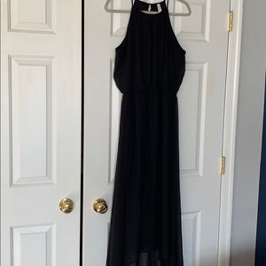 High low Black Dress